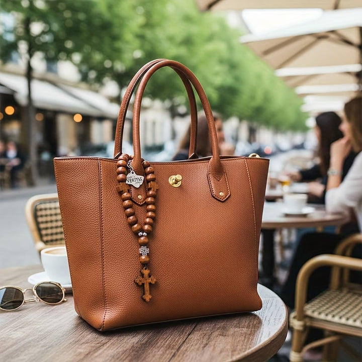 Christianartworkshop Croix en bois pour voiture « Voyage fidèle » : Conduisez en toute paix. - image 4