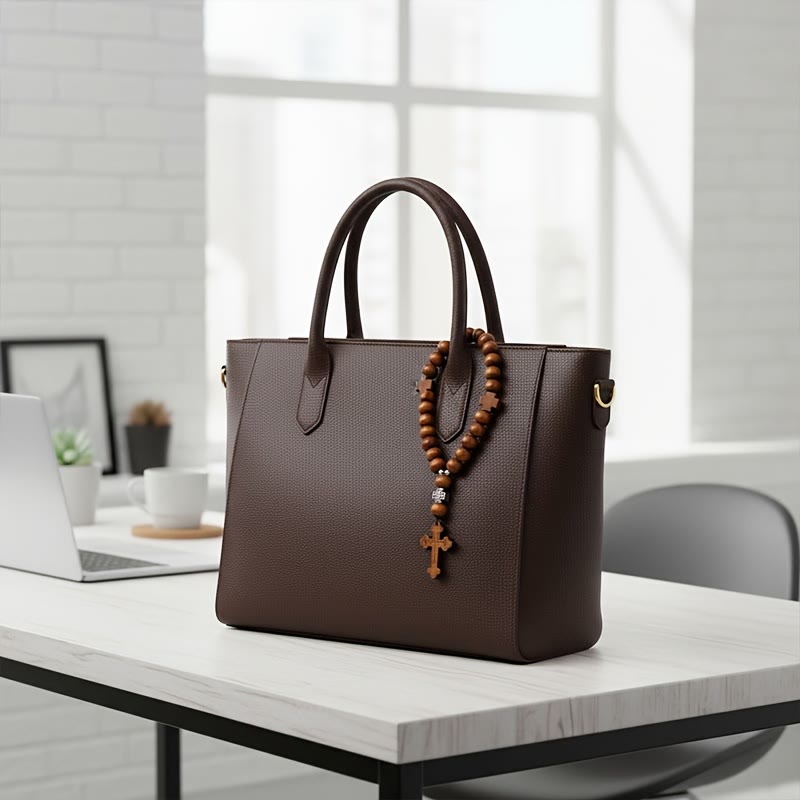 Christianartworkshop Croix en bois pour voiture « Voyage fidèle » : Conduisez en toute paix. - image 6