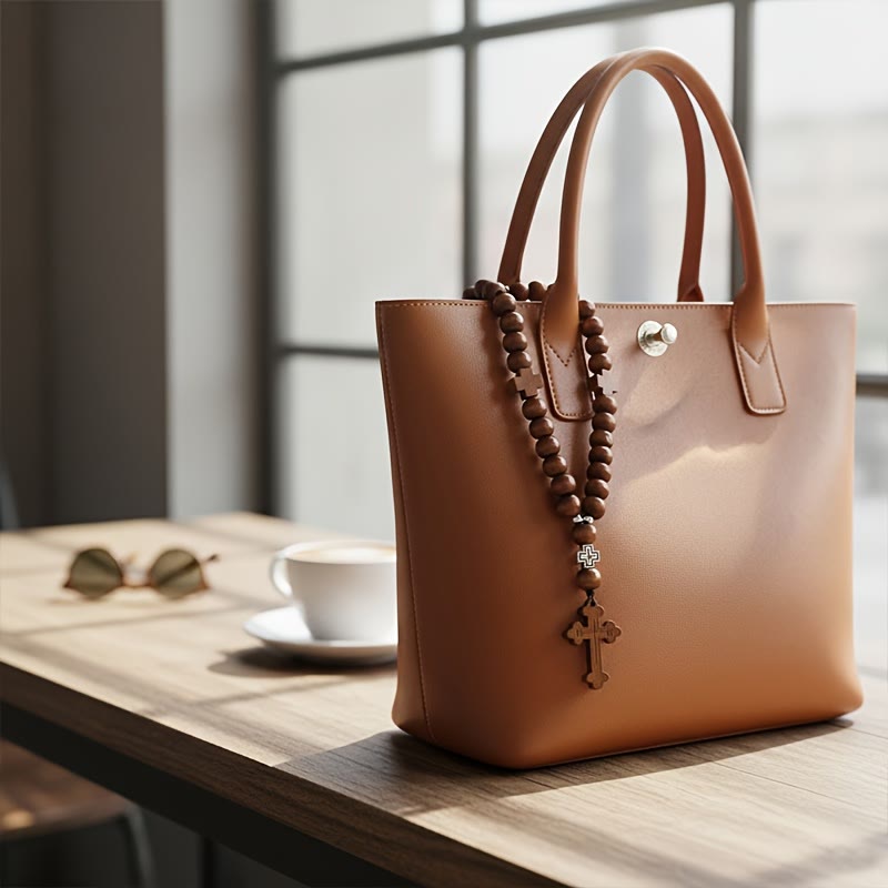 Christianartworkshop Croix en bois pour voiture « Voyage fidèle » : Conduisez en toute paix. - image 5