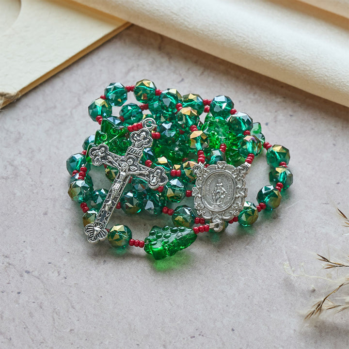 Christianartworkshop Cadeau de Noël : Chapelet de Noël « Arbre de l'Espoir » : Célébrez la naissance du Christ - image 7