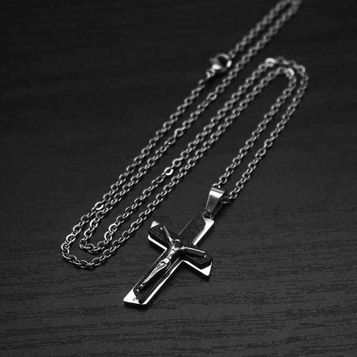 Christianartworkshop Collier ornemental crucifix : symbole spirituel et élégance artisanale - image 8
