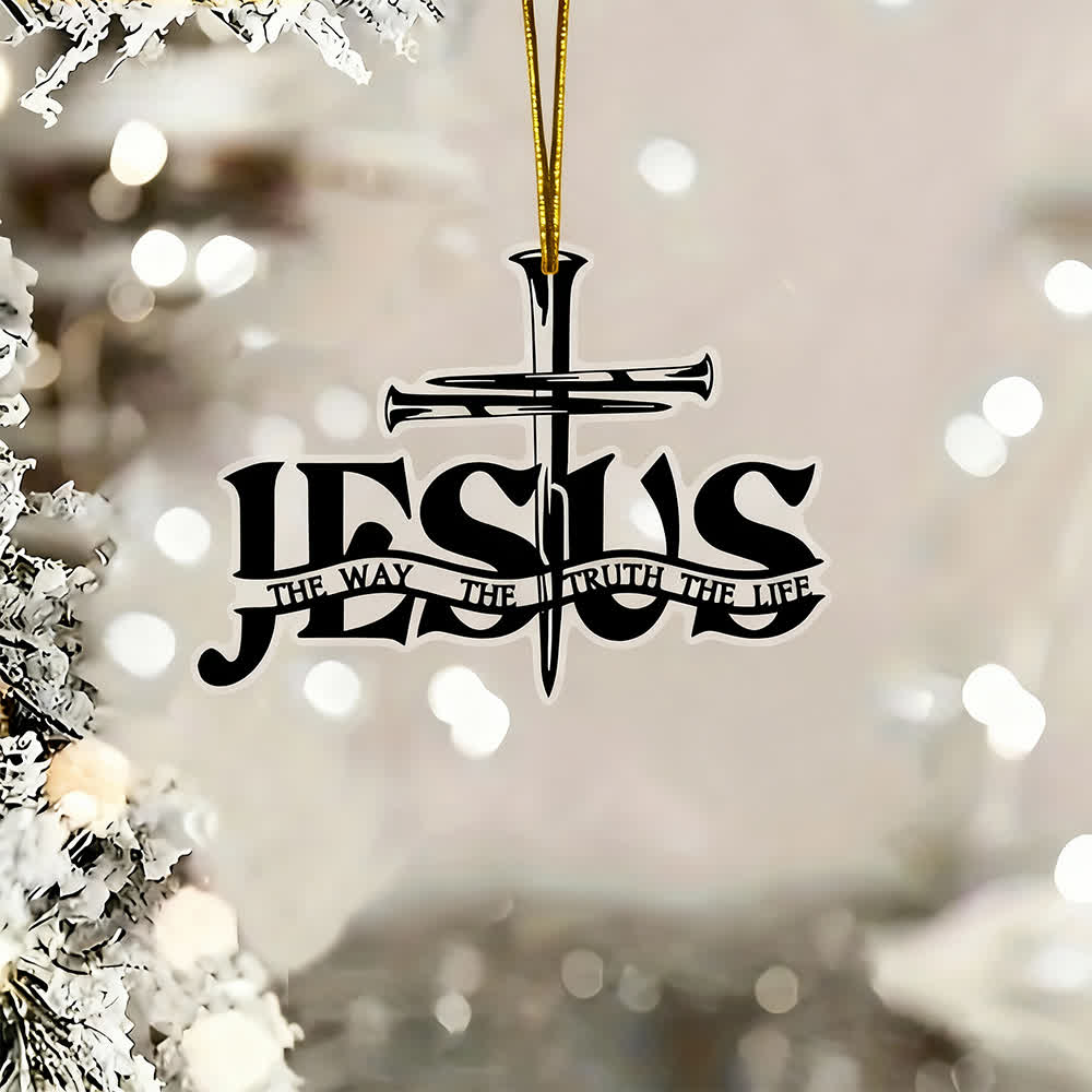 Christianartworkshop Pendentif croix de prière plate style bohème pour voiture avec inscription - image 2