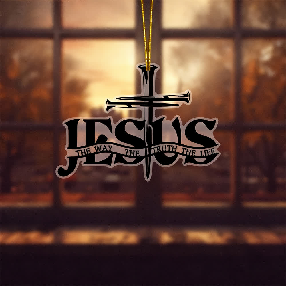 Christianartworkshop Pendentif croix de prière plate style bohème pour voiture avec inscription - image 5