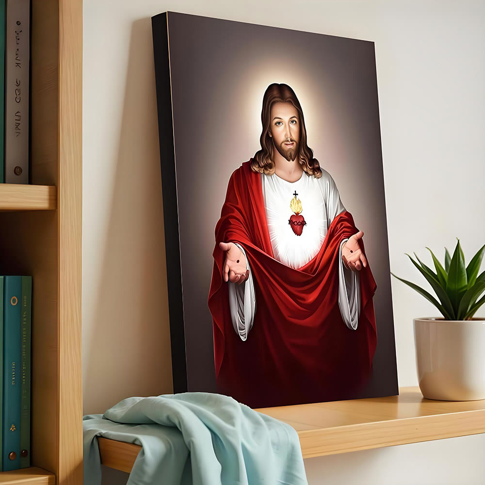 Christianartworkshop Affiches murales représentant le Cœur de Jésus : une chaleur spirituelle pour les foyers croyants - image 2