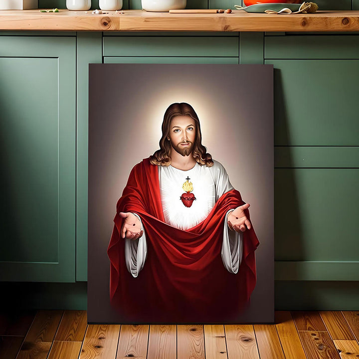 Christianartworkshop Affiches murales représentant le Cœur de Jésus : une chaleur spirituelle pour les foyers croyants - image 1