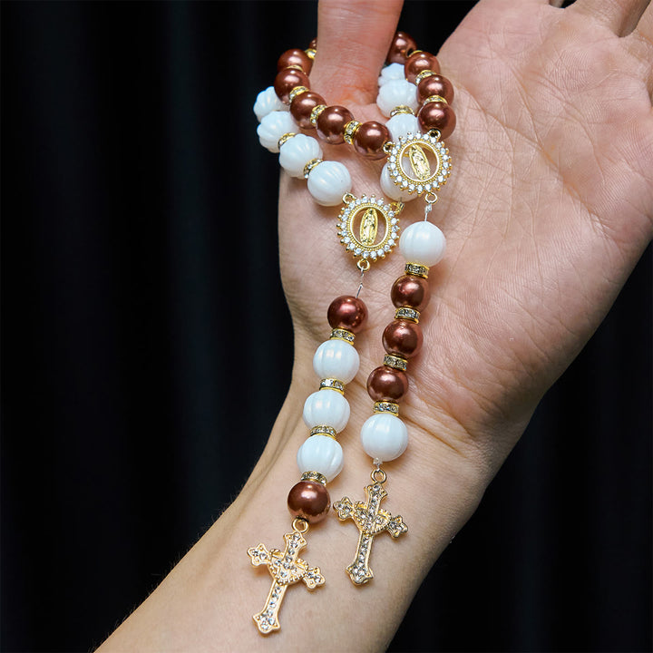 Christianartworkshop Chapelet de poche Marian Accent : Guidance céleste et connexion spirituelle - image 0