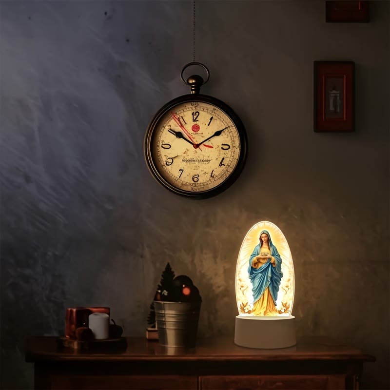 Christianartworkshop Veilleuse illuminée Notre-Dame : La grâce divine en douce lueur - image 2