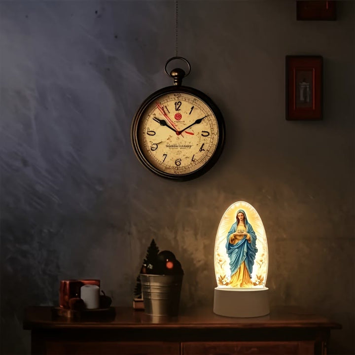 Christianartworkshop Veilleuse illuminée Notre-Dame : La grâce divine en douce lueur - image 2