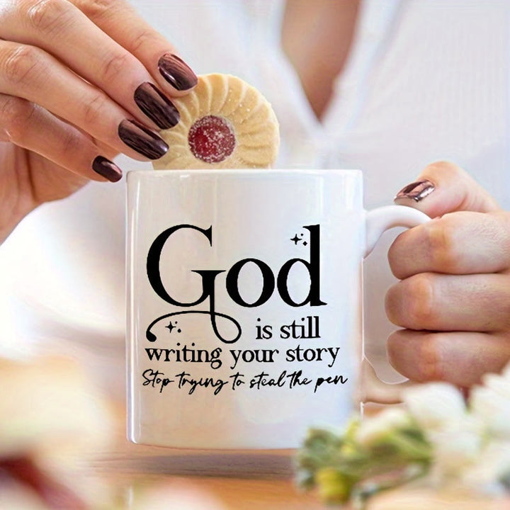 Christianartworkshop Mug « Style de vie spirituel : Dieu écrit encore » : Fusionnez foi et routine quotidienne - tasse de 325 ml - image 0
