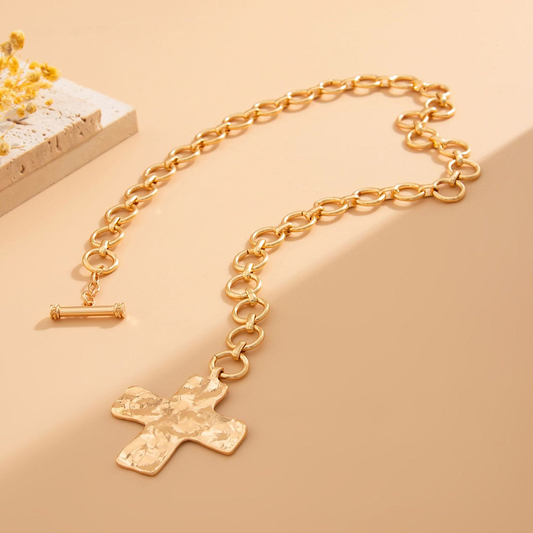 Christianartworkshop Collier de la série Croix martelée : Foi contemporaine et dévotion élégante - image 12