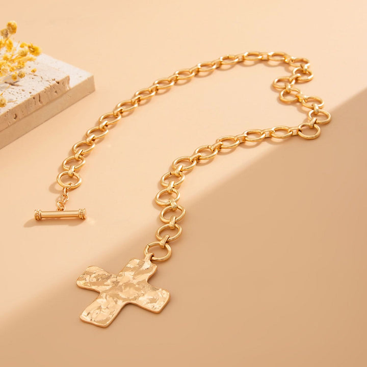 Christianartworkshop Collier de la série Croix martelée : Foi contemporaine et dévotion élégante - image 12