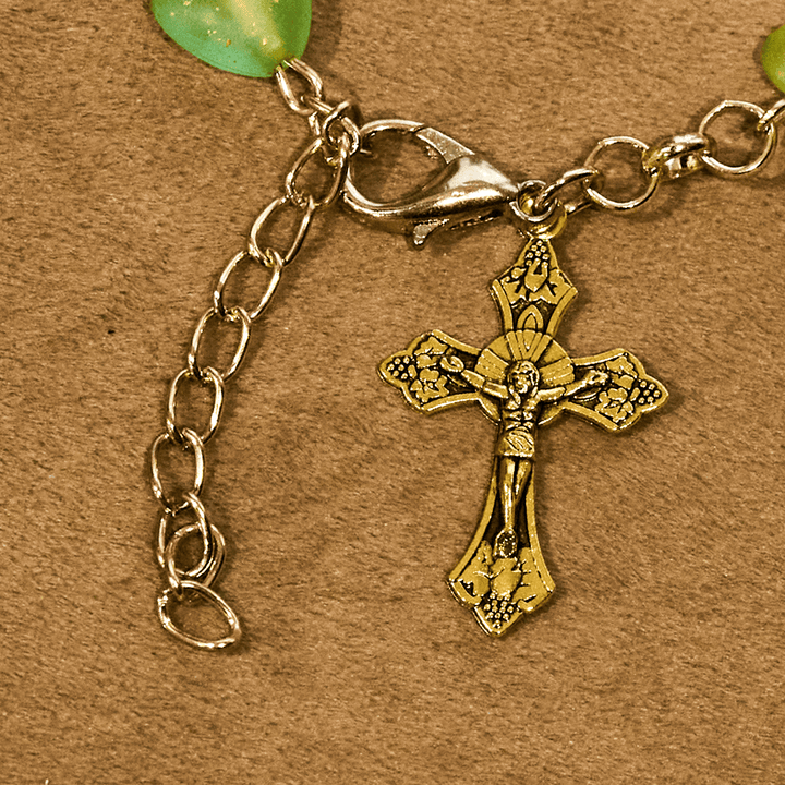 Christianartworkshop Chapelet et bracelet Cœur Vert et Papillon : Dévotion et spiritualité artistique - image 6