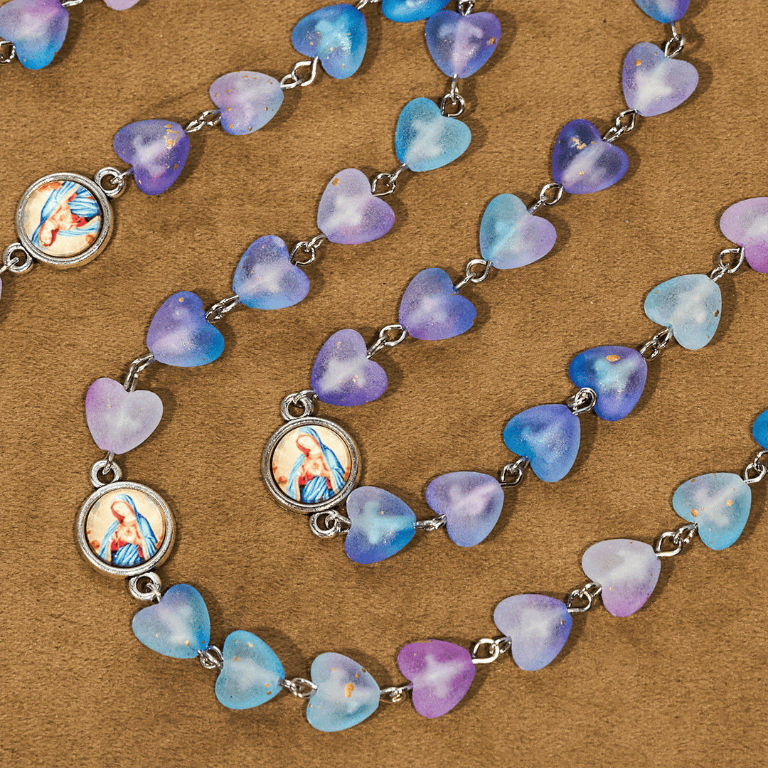 Christianartworkshop Chapelet et bracelet Cœur bleu et Papillon : Dévotion et spiritualité artistique - image 6