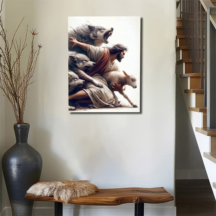 Christianartworkshop Affiche murale du Bon Berger : Protection divine et dévotion fidèle - image 3