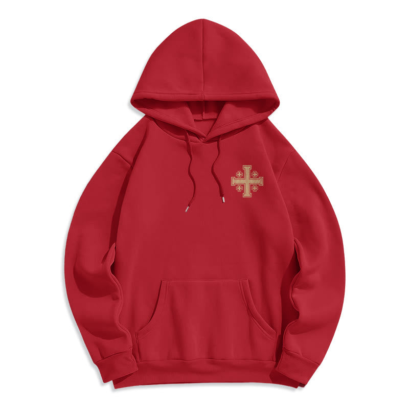 Sweat à capuche en polyester doublé polaire Christianartworkshop Croix des Rois - Déclaration de foi - image 19