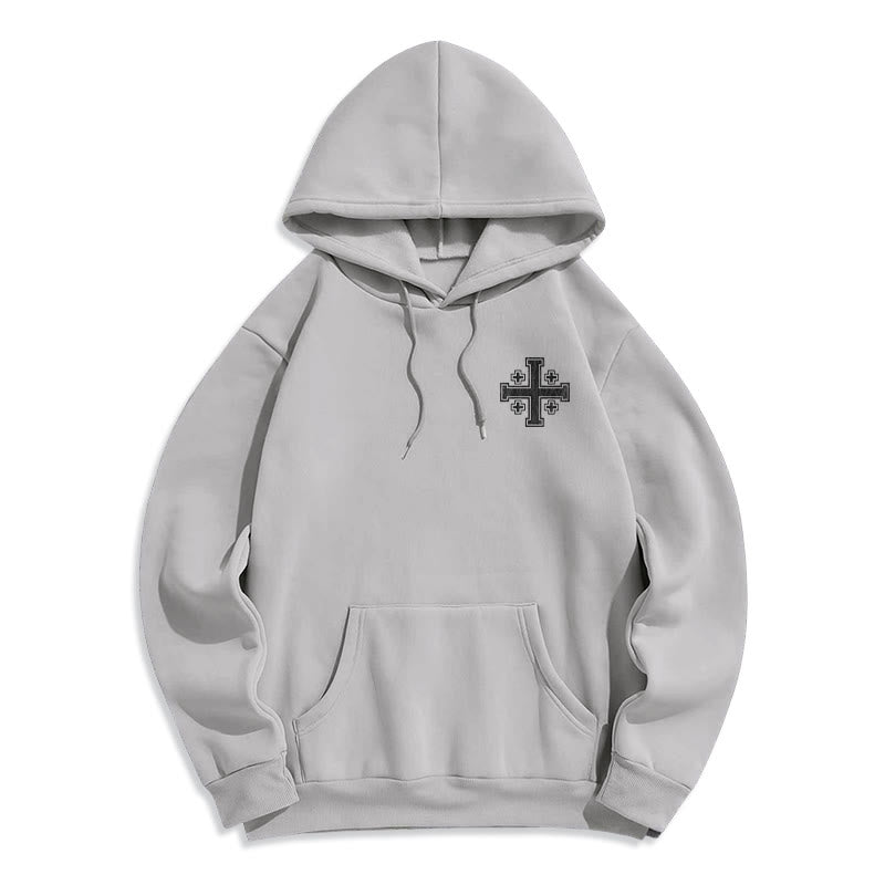 Sweat à capuche en polyester doublé polaire Christianartworkshop Croix des Rois - Déclaration de foi - image 10
