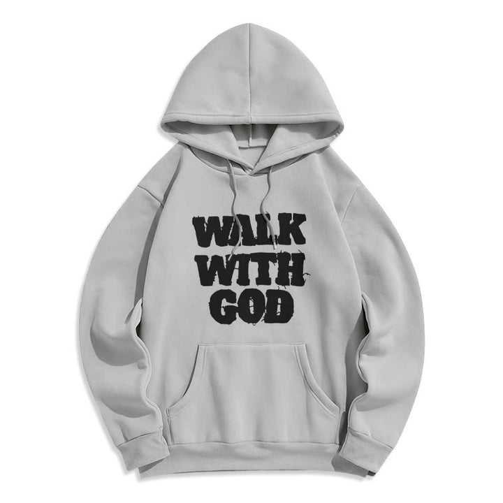 Atelier d'art chrétien Marcher avec Dieu Mission Sweat à capuche en polyester doublé polaire - Gris - 2XL - image 6