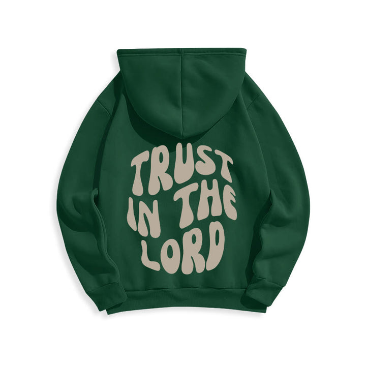 Christianartworkshop Confiance en le Seigneur Foi et Relation Sweat à capuche en polyester doublé polaire - image 17