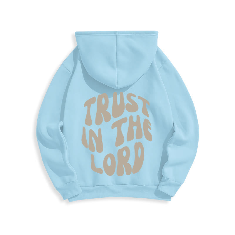Christianartworkshop Confiance en le Seigneur Foi et Relation Sweat à capuche en polyester doublé polaire - image 11