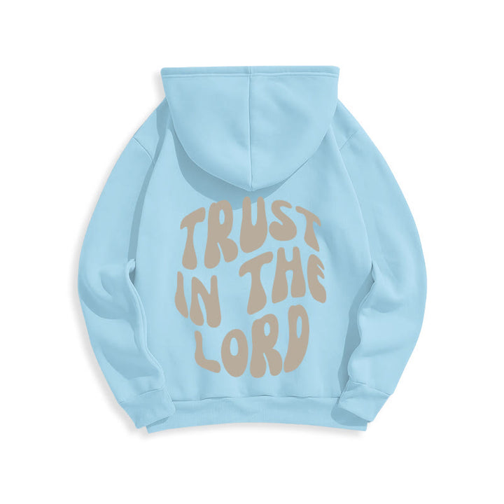 Christianartworkshop Confiance en le Seigneur Foi et Relation Sweat à capuche en polyester doublé polaire - image 11