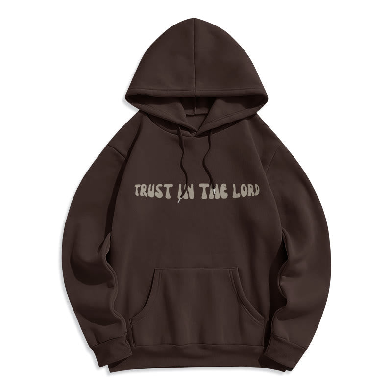Christianartworkshop Confiance en le Seigneur Foi et Relation Sweat à capuche en polyester doublé polaire - image 19
