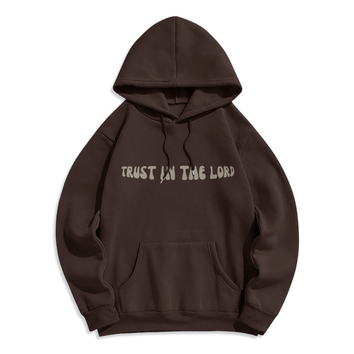 Christianartworkshop Confiance en le Seigneur Foi et Relation Sweat à capuche en polyester doublé polaire - image 19