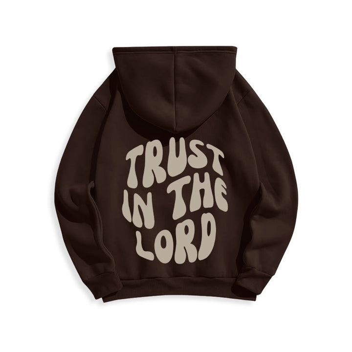 Christianartworkshop Confiance en le Seigneur Foi et Relation Sweat à capuche en polyester doublé polaire - image 20