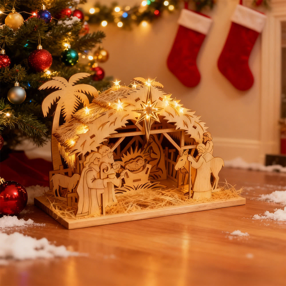 Christianartworkshop Crèche en bois : Récit sacré et recueillement festif - image 4