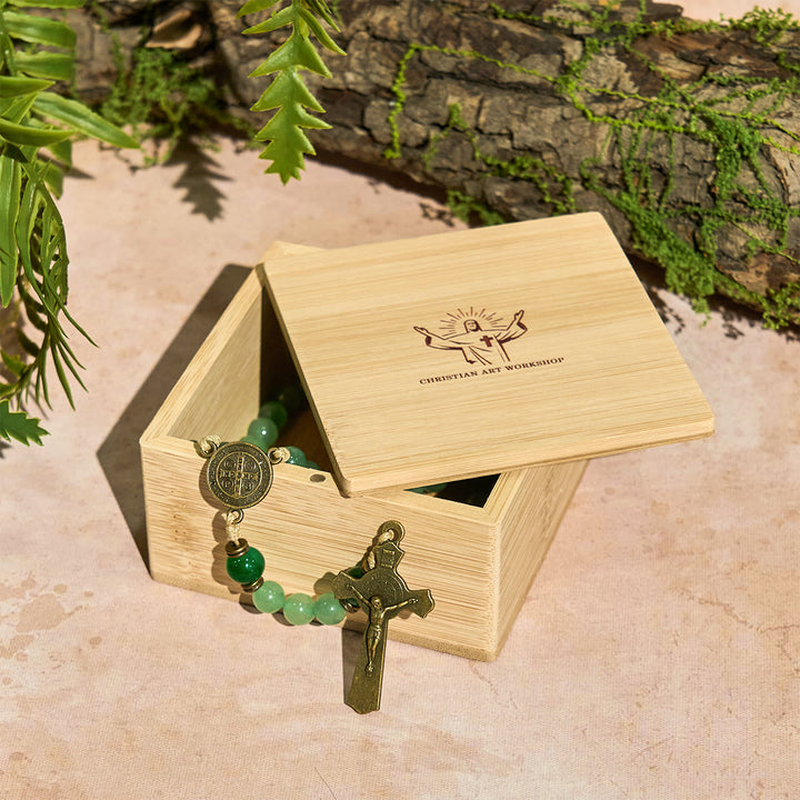 Christianartworkshop Coffret cadeau en bois pour chapelet sacré - image 4