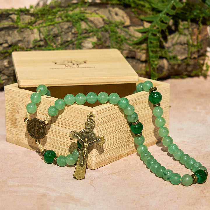 Christianartworkshop Coffret cadeau en bois pour chapelet sacré - image 3