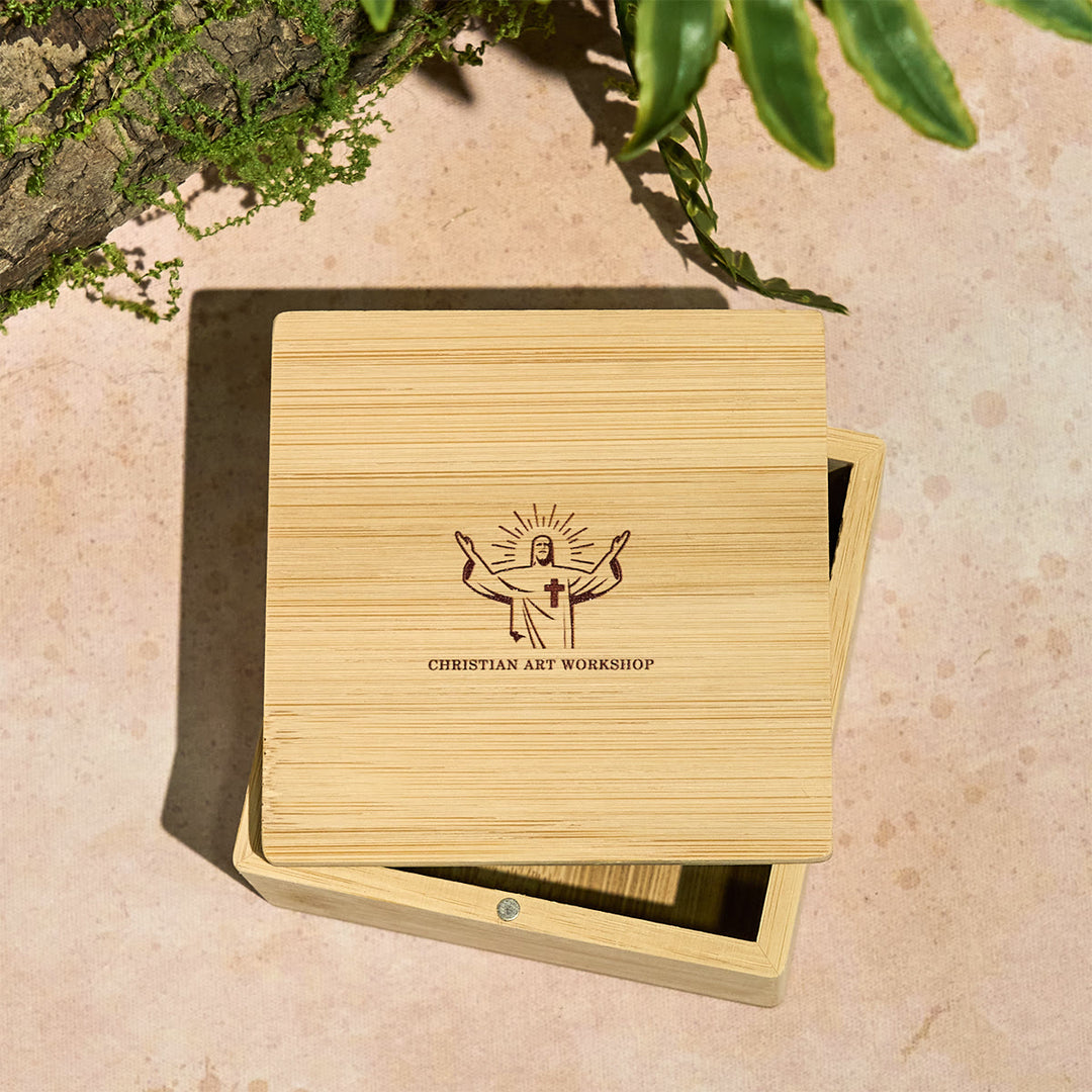 Christianartworkshop Coffret cadeau en bois pour chapelet sacré - image 6