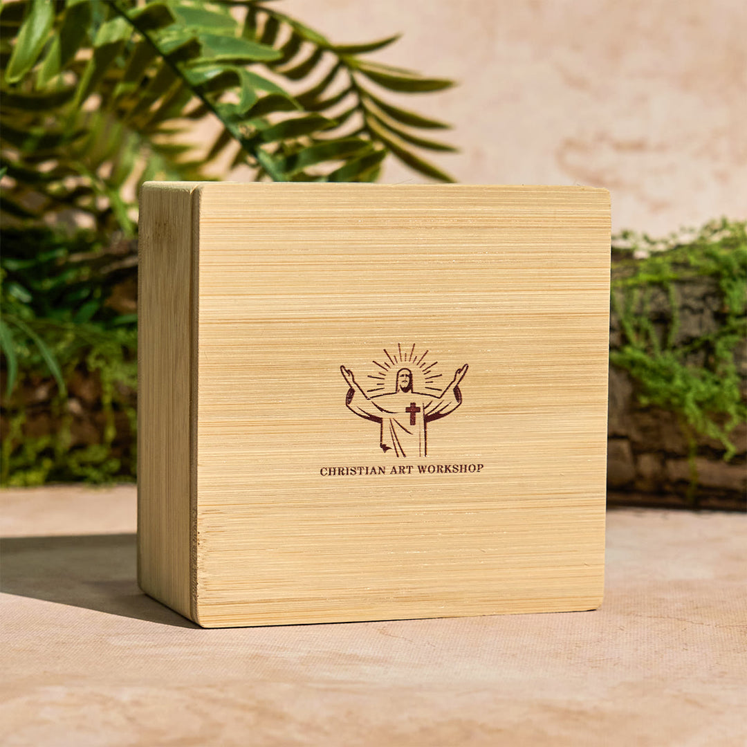 Christianartworkshop Coffret cadeau en bois pour chapelet sacré - image 2