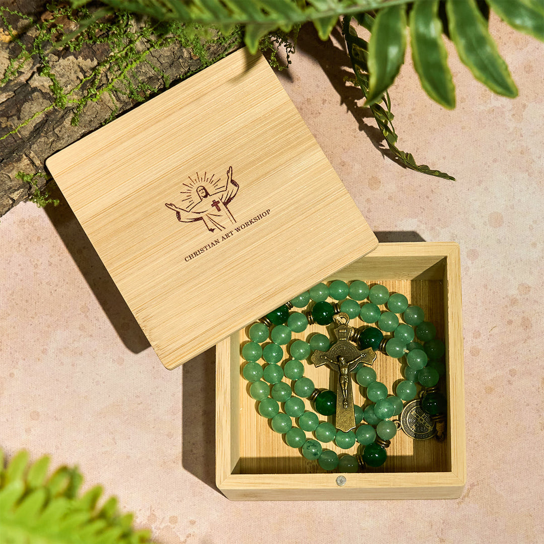 Christianartworkshop Coffret cadeau en bois pour chapelet sacré - image 5