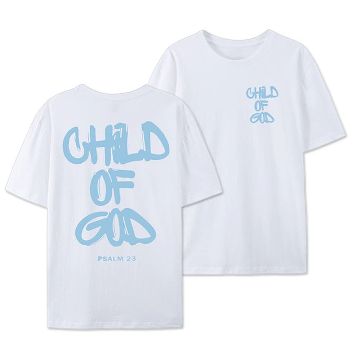 T-shirt adulte en coton Christianartworkshop Enfant de Dieu - Blanc - 2XL - image 1