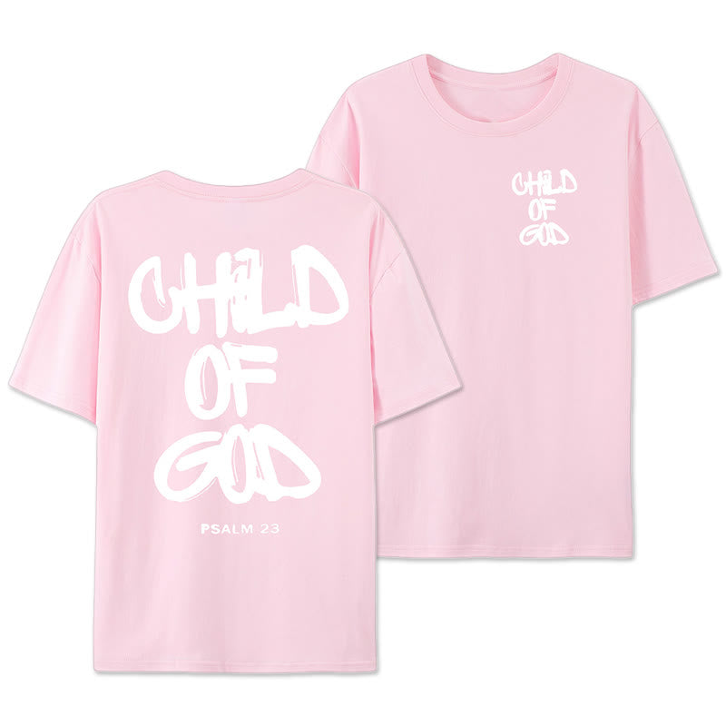 T-shirt adulte en coton Christianartworkshop Enfant de Dieu - Rose - 2XL - image 18