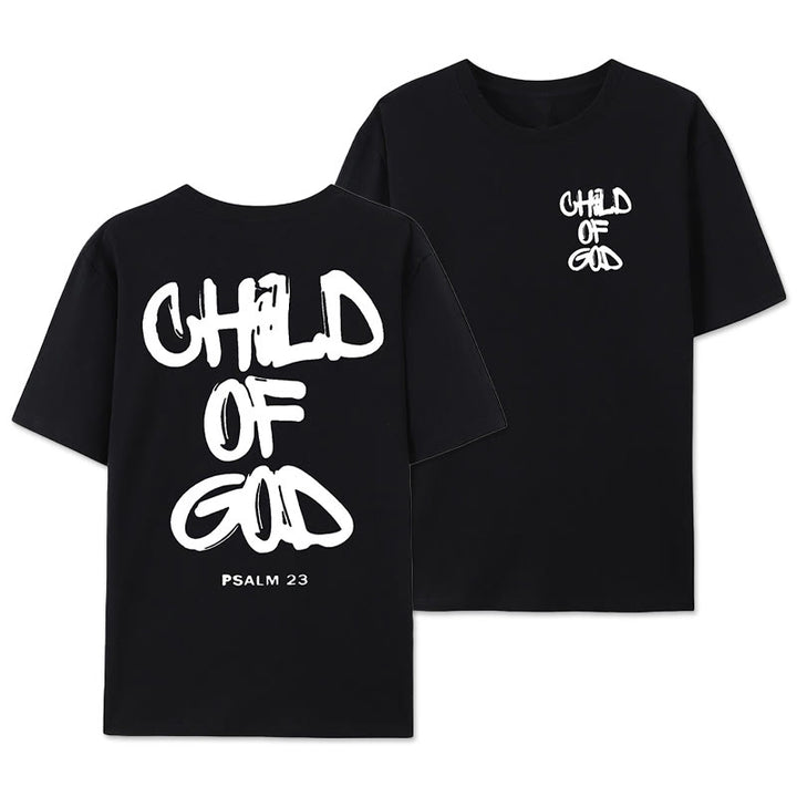 T-shirt adulte en coton Christianartworkshop Enfant de Dieu - Noir - 2XL - image 9
