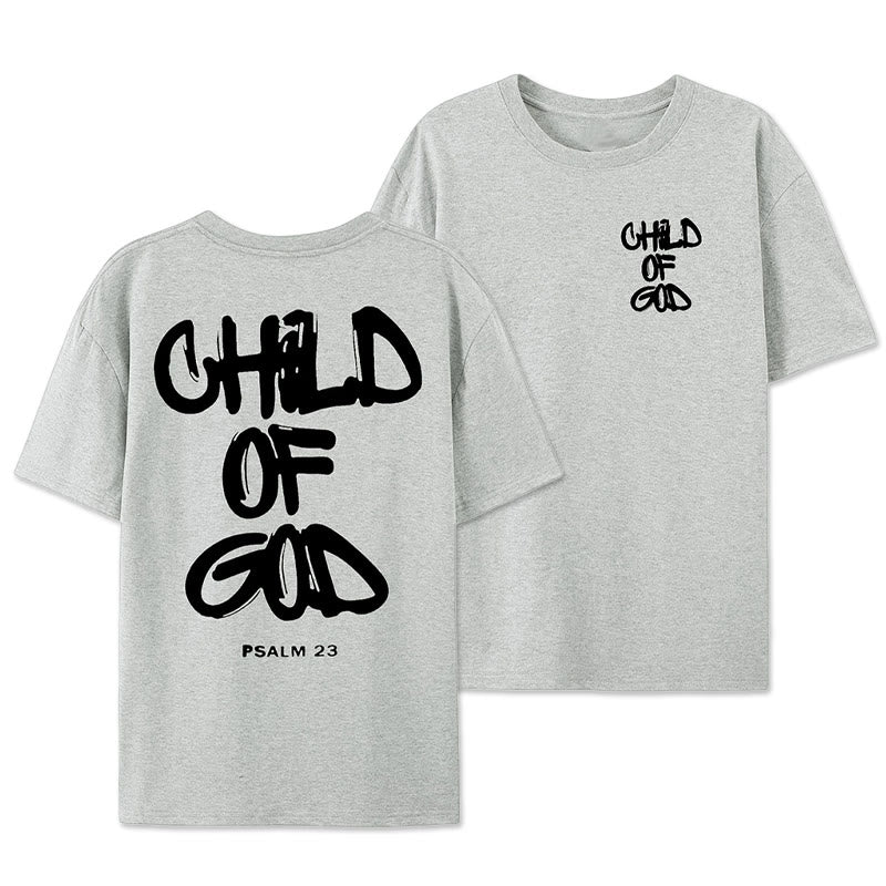 T-shirt adulte en coton Christianartworkshop Enfant de Dieu - Gris - 2XL - image 21