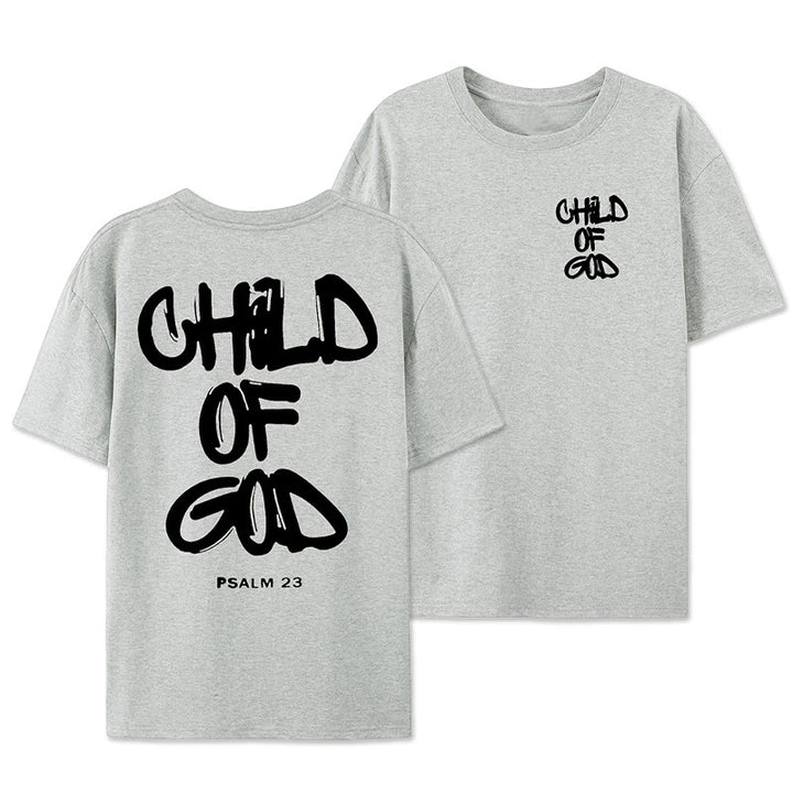 T-shirt adulte en coton Christianartworkshop Enfant de Dieu - Gris - 2XL - image 21
