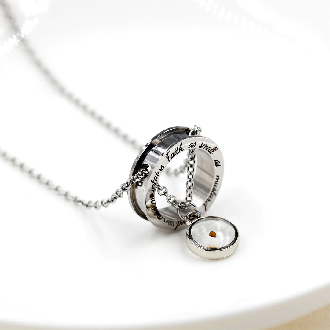 Collier « Foi comme graine de moutarde » de Christianartworkshop : Breloques variées et symbole sacré à porter au quotidien - image 11
