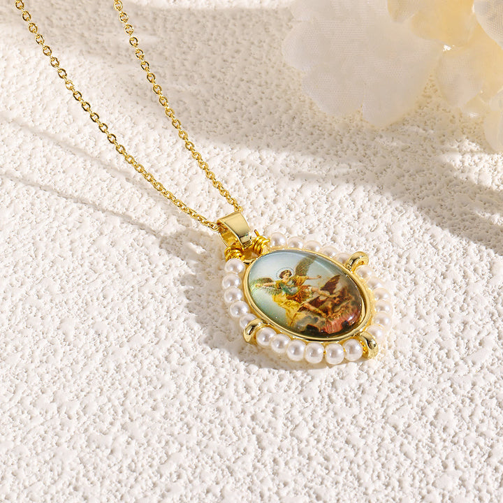 Christianartworkshop Collier pendentif icône sacrée : une touche de foi délicate au quotidien - B - image 2