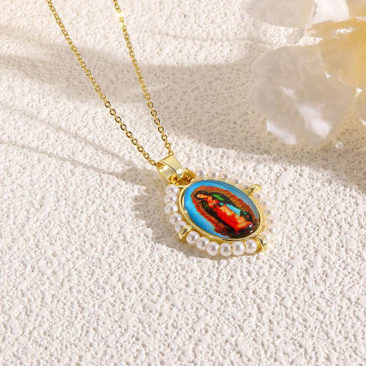 Christianartworkshop Collier pendentif icône sacrée : une touche de foi délicate au quotidien - je - image 9