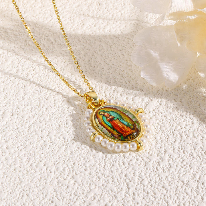 Christianartworkshop Collier pendentif icône sacrée : une touche de foi délicate au quotidien - D - image 4