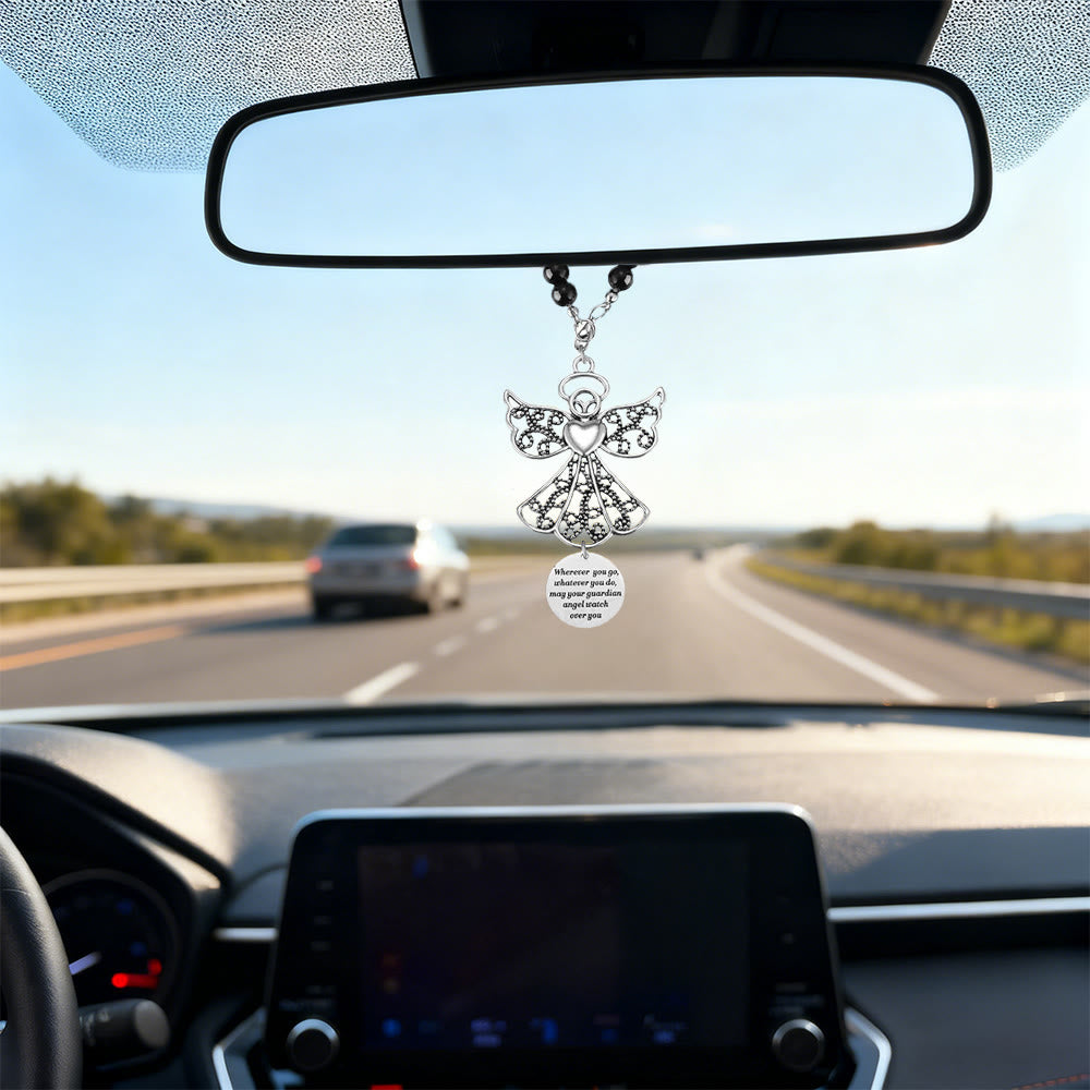 Christianartworkshop Pendentif de voiture Ange Gardien : Une protection céleste pour chaque trajet - Ange gardien -3 - image 4