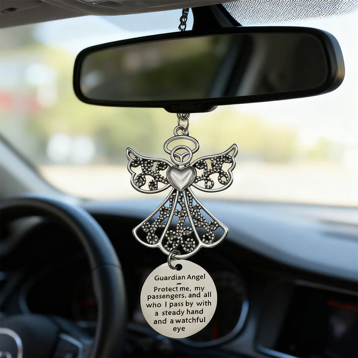 Pendentif de voiture Ange Gardien de Christianartworkshop : Une protection céleste pour chaque trajet - Ange gardien -1 - image 0