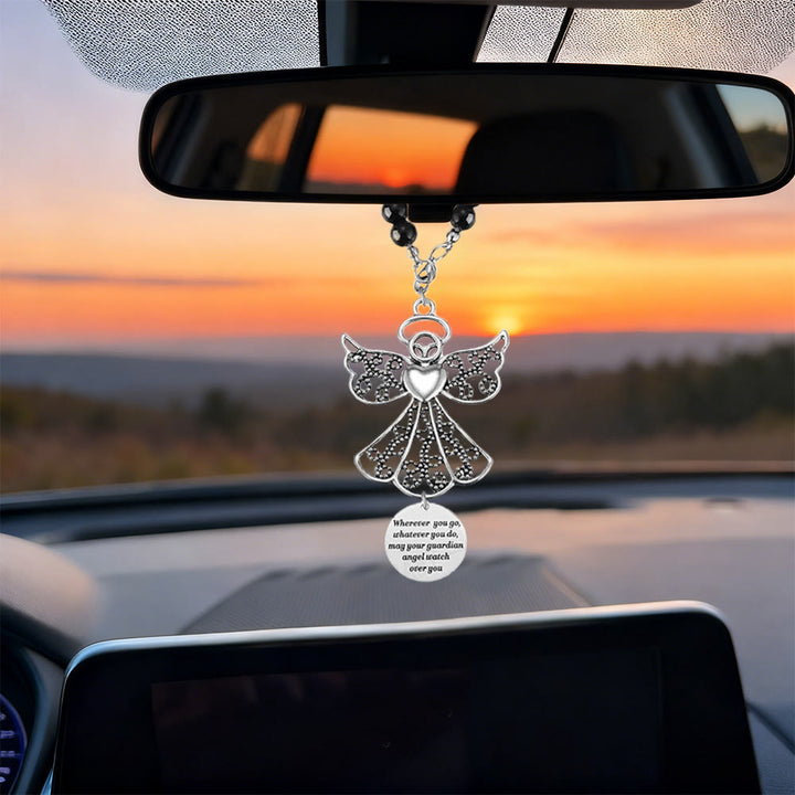 Pendentif de voiture Ange Gardien de Christianartworkshop : Une protection céleste pour chaque trajet - image 5