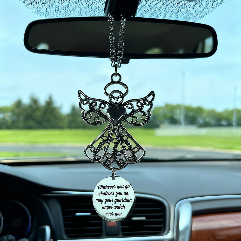 Pendentif de voiture Ange Gardien de Christianartworkshop : Une protection céleste pour chaque trajet - Ange gardien -2 - image 2