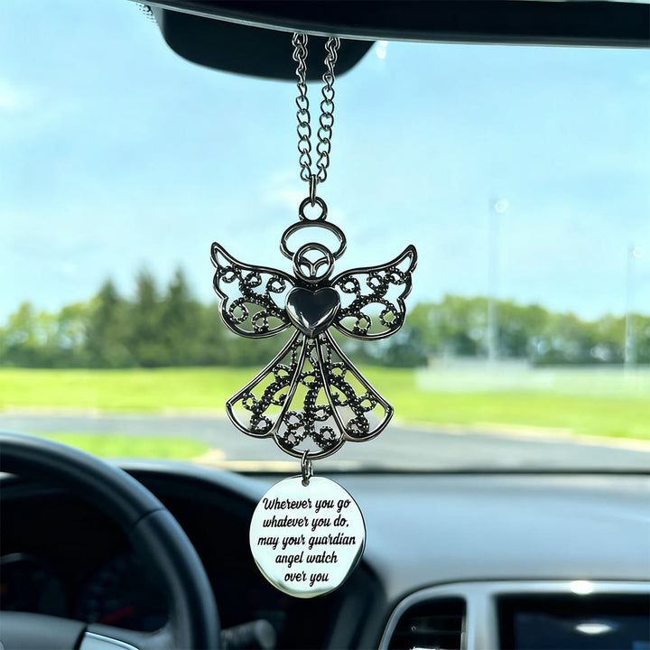 Pendentif de voiture Ange Gardien de Christianartworkshop : Une protection céleste pour chaque trajet - image 3