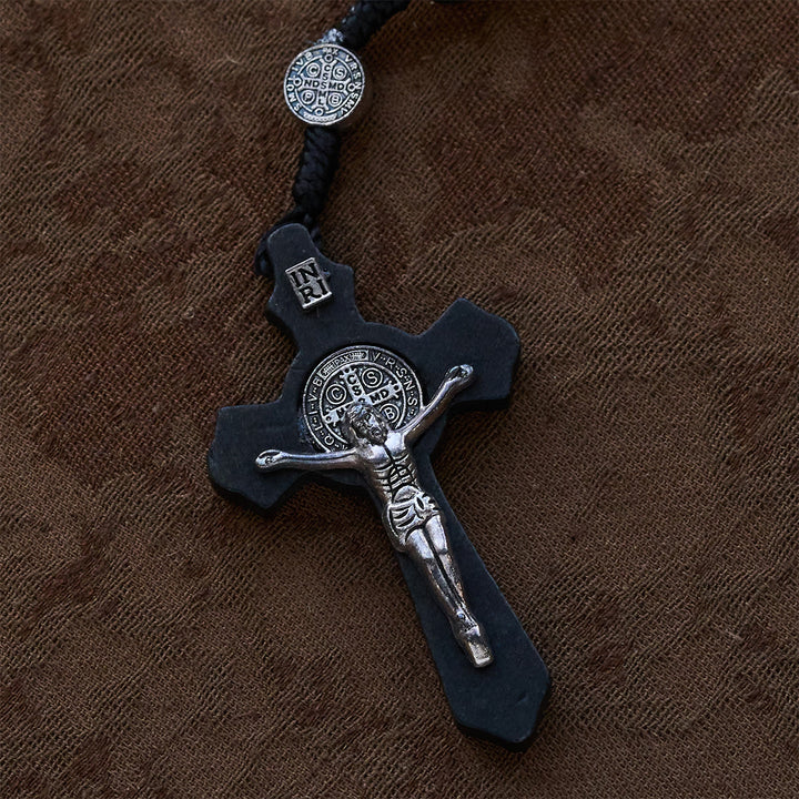 Christianartworkshop Chapelet de perles avec médaille de saint Benoît : Une foi tendre pour les moments de prière - image 15