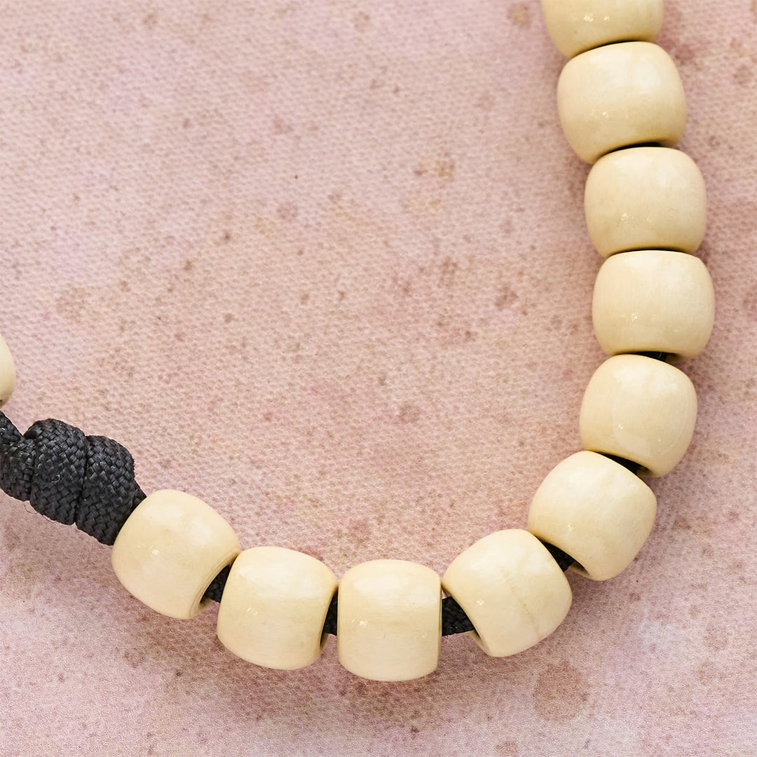 Christianartworkshop Chapelet de poche en perles de bois sous la protection de saint Benoît - image 6