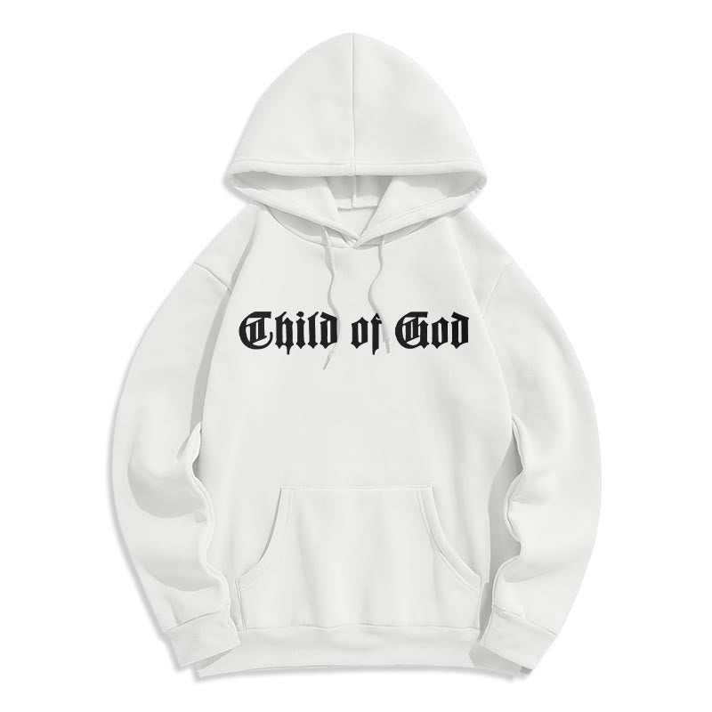 Sweat à capuche en polyester doublé polaire Christianartworkshop « Enfant de Dieu » avec verset biblique - image 19